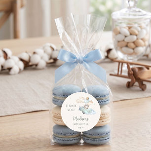 Pegatinas de regalo para baby shower del Oso Aviad