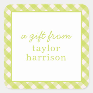 Pegatinas de regalo personalizados de Bright Gingh