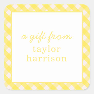 Pegatinas de regalo personalizados de Bright Gingh