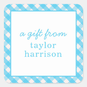 Pegatinas de regalo personalizados de Bright Gingh