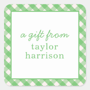 Pegatinas de regalo personalizados de Bright Gingh