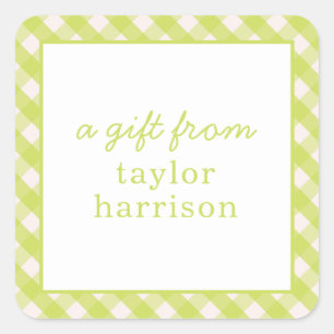 Pegatinas de regalo personalizados de Bright Gingh