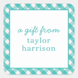 Pegatinas de regalo personalizados de Bright Gingh