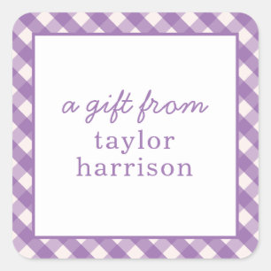 Pegatinas de regalo personalizados de Bright Gingh