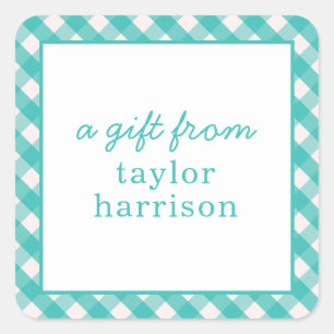 Pegatinas de regalo personalizados de Bright Gingh
