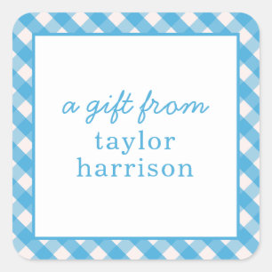 Pegatinas de regalo personalizados de Bright Gingh