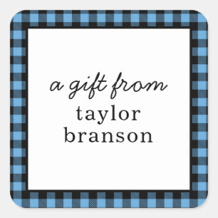 Pegatinas de regalo personalizados de guarnición d