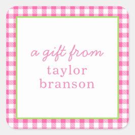 Pegatinas de regalo personalizados de guarnición d