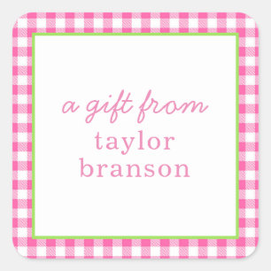 Pegatinas de regalo personalizados de guarnición d