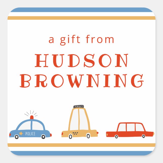 Pegatinas de regalo personalizados para coches de  (Anverso)