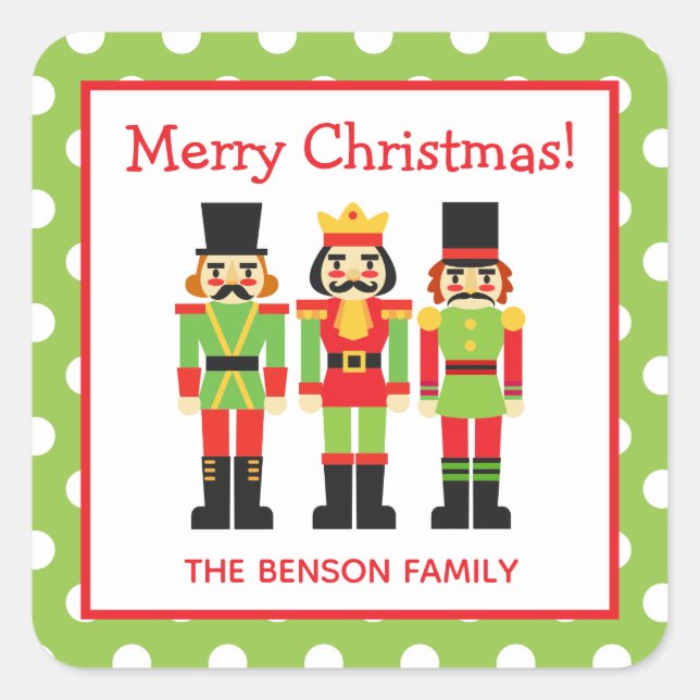 Pegatinas de regalos personalizados de los navidad (Anverso)