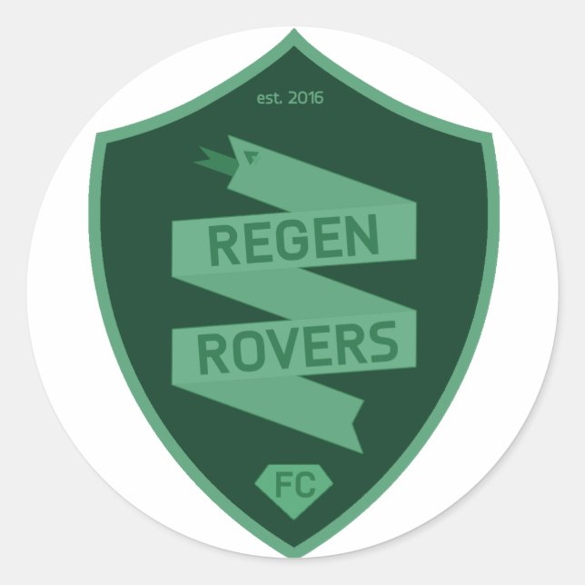 Pegatinas de Regen Rovers (Anverso)