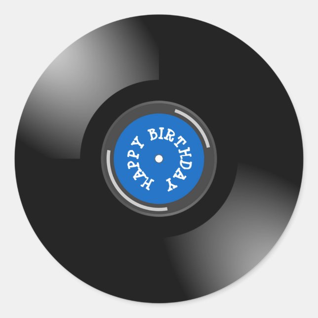 Pegatinas de registro de álbumes de cumpleaños ret (Anverso)