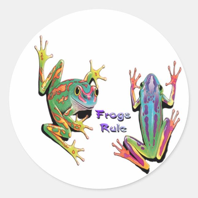 Pegatinas de reglas de ranas (Anverso)