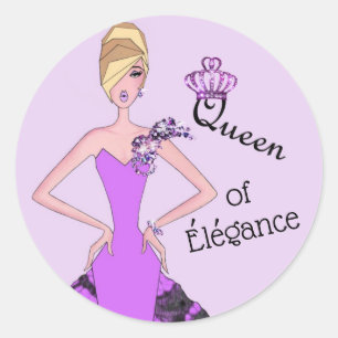 pegatinas de "Reina de la elegancia"