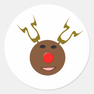 Pegatinas de renos de Navidades cibernéticos