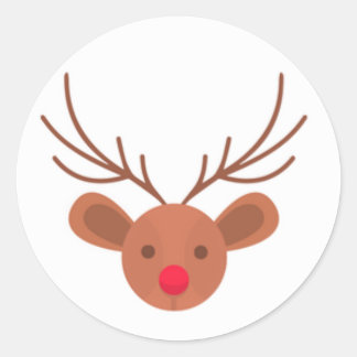 Pegatinas de renos de Rudolph navidades