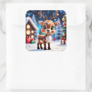 Pegatinas de renos navidades
