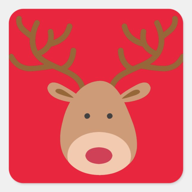 Pegatinas de renos navidades - Hoja de 20 (Anverso)