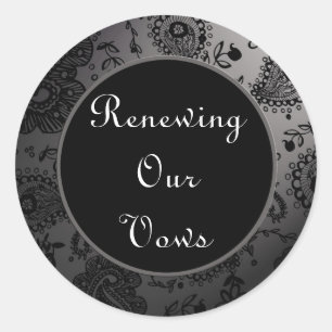 Pegatinas de renovación de bodas