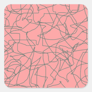 pegatinas de resumen moderno de mediados del siglo