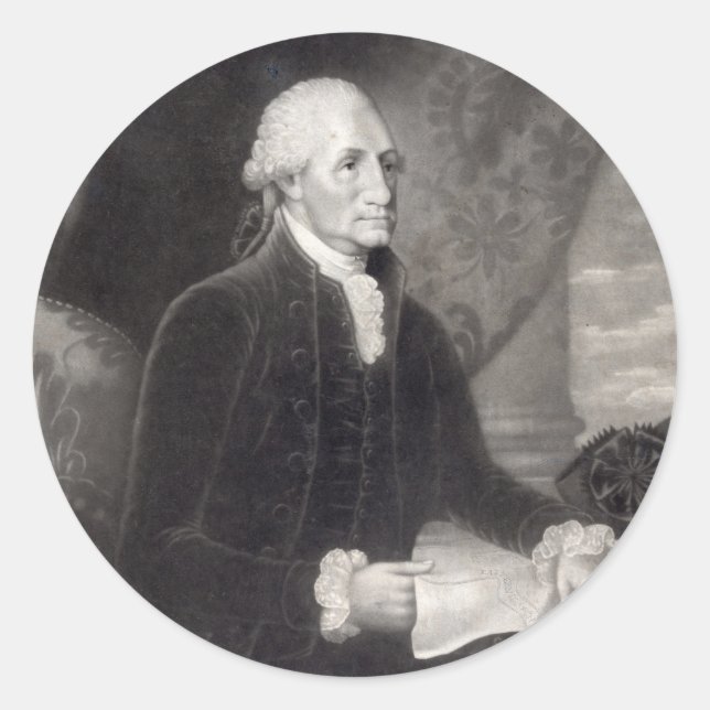Pegatinas de Retrato de George Washington (Anverso)