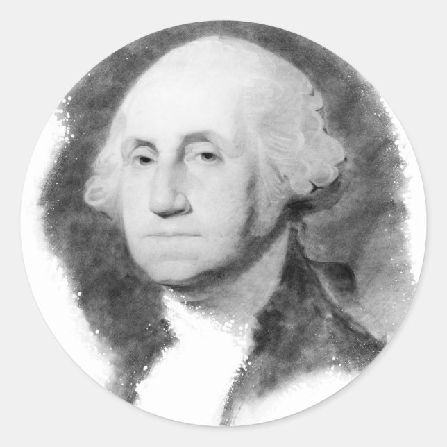 Pegatinas de Retrato de George Washington (Anverso)