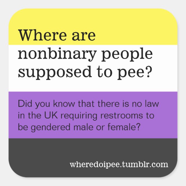 Pegatinas de retretes públicos (Anverso)