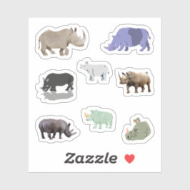 Pegatinas de Rhinoceros