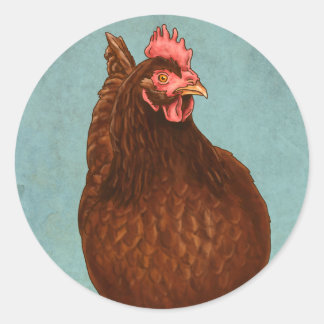 Pegatinas de Rhode Island Red Hen