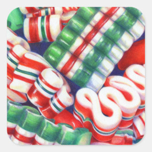 Pegatinas de RIBBON CANDY Large Square