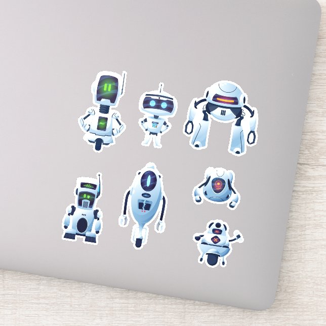Pegatinas de Robots Vinyl (Detalle)