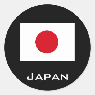 Pegatinas de roca de la bandera de Japón