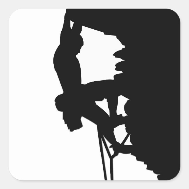 Pegatinas de Rock Climbing Square (Anverso)