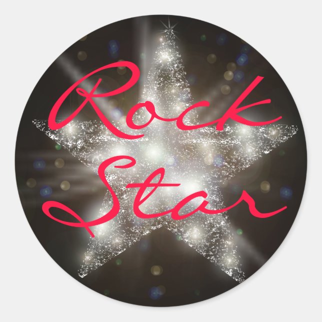 Pegatinas de Rock Star (Anverso)