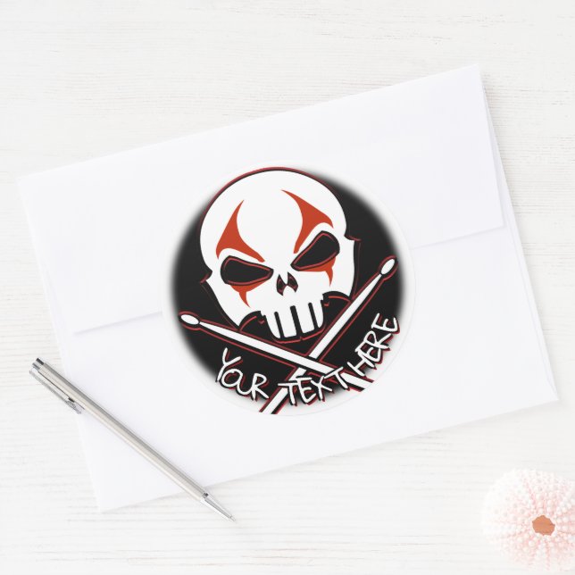 Pegatinas de rock y Rollo personalizados de Pegati (Sobre)