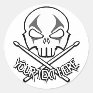 Pegatinas de rock y Rollo personalizados de Pegati