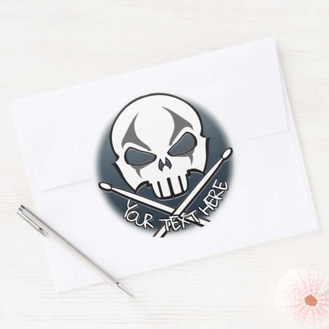 Pegatinas de rock y Rollo personalizados de Pegati (Sobre)