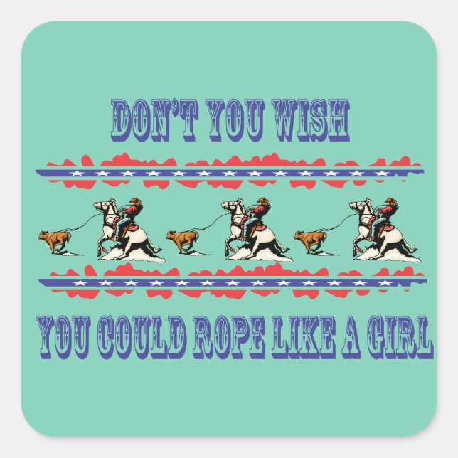 Pegatinas de Rodeo Occidental dan vueltas (Anverso)