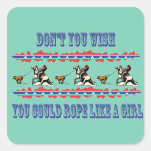 Pegatinas de Rodeo Occidental dan vueltas