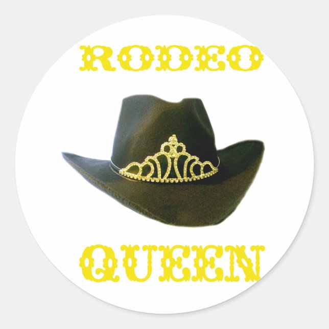 Pegatinas de Rodeo Queen (Anverso)