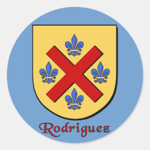 Pegatinas de Rodriguez Family Shield