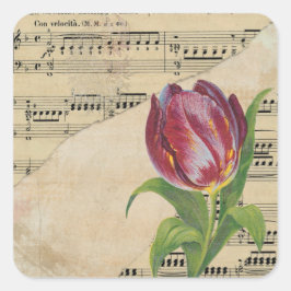 Pegatinas de Romance Tulips, música victoriana de 