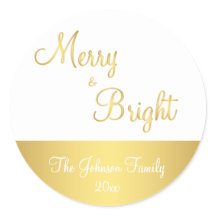 Pegatinas De Ronda Brillante Y Cereza De Oro Perso