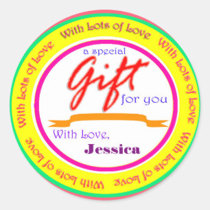 Pegatinas de ronda de personalizados para etiqueta
