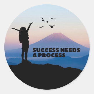 Pegatinas de ronda motivacionales