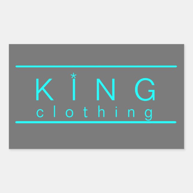 Pegatinas de ropa de KIng (Anverso)