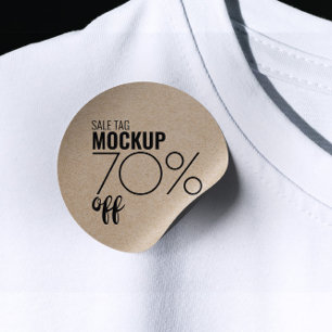 Pegatinas de ropa de venta de descuento moderno de