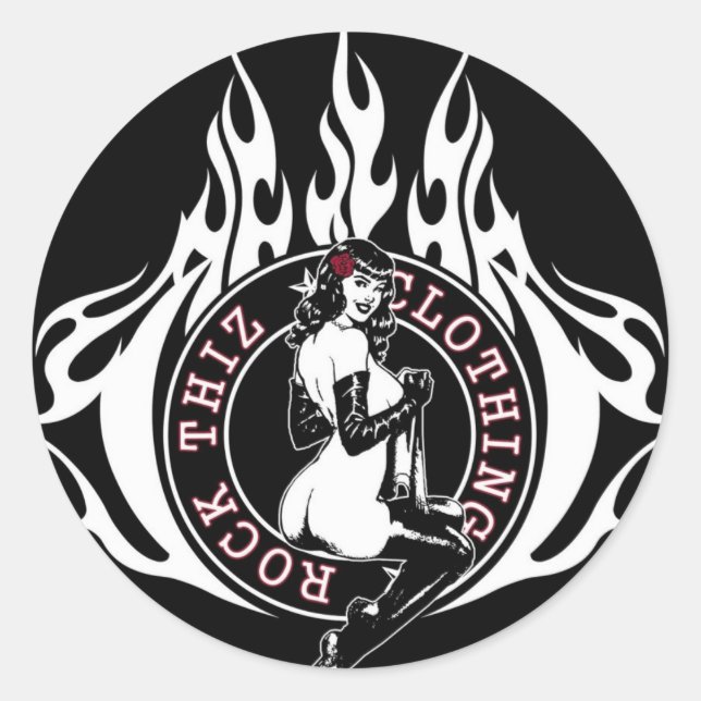 Pegatinas de ropa Rock Thiz (Anverso)