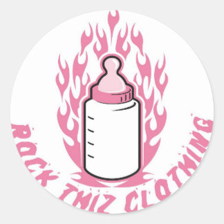 Pegatinas de ropa Rock Thiz Botella Bebé Rosa